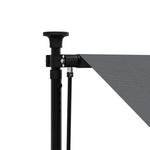Uttrekkbar Markise Antrasitt 400X150 Cm Stoff Og Stål