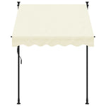 Uttrekkbar Markise Kremhvit 150X150 Cm Stoff Og Stål