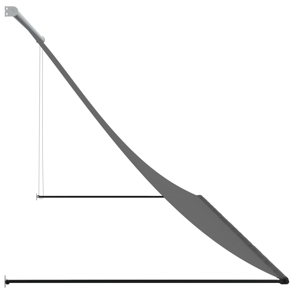 Uttrekkbar Markise Antrasitt 300X150 Cm Stoff Og Stål