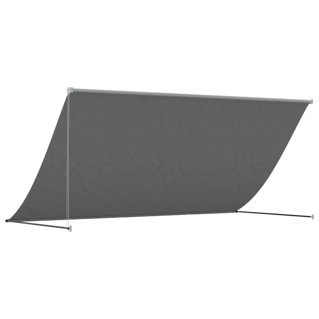 Uttrekkbar Markise Antrasitt 300X150 Cm Stoff Og Stål