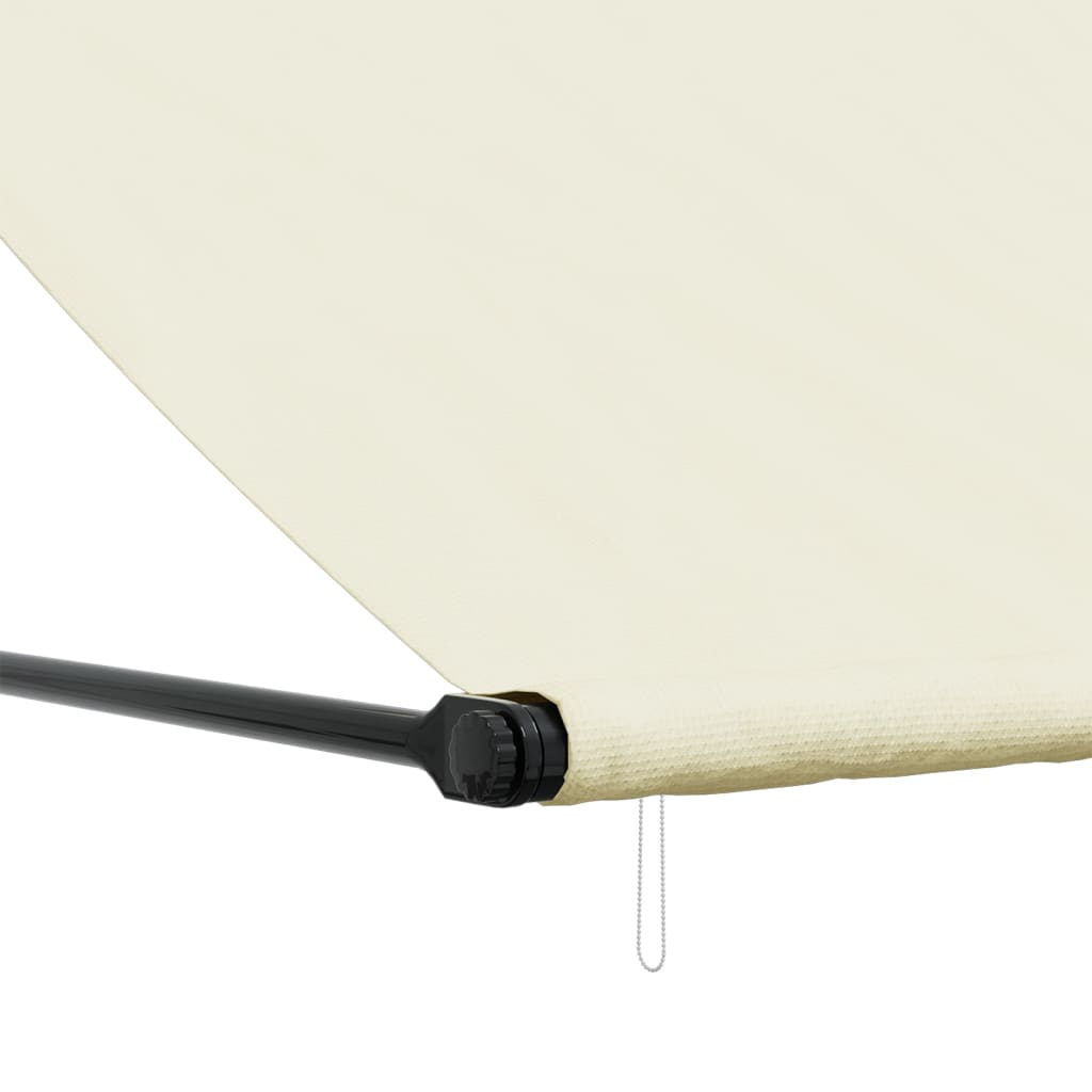Uttrekkbar Markise Kremhvit 200X150 Cm Stoff Og Stål