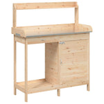Pottebord Med Skap 110,5X45X124,5 Cm Heltre Gran