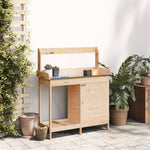 Pottebord Med Skap 110,5X45X124,5 Cm Heltre Gran