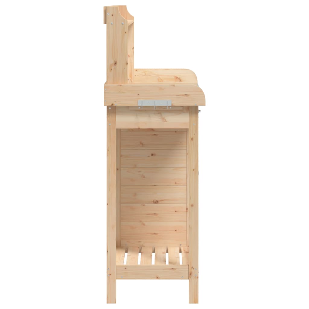Pottebord Med Skap 110,5X45X124,5 Cm Heltre Gran