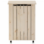 Skittentøyskurv Med Hjul Rana 45X45X64 Cm Heltre Furu