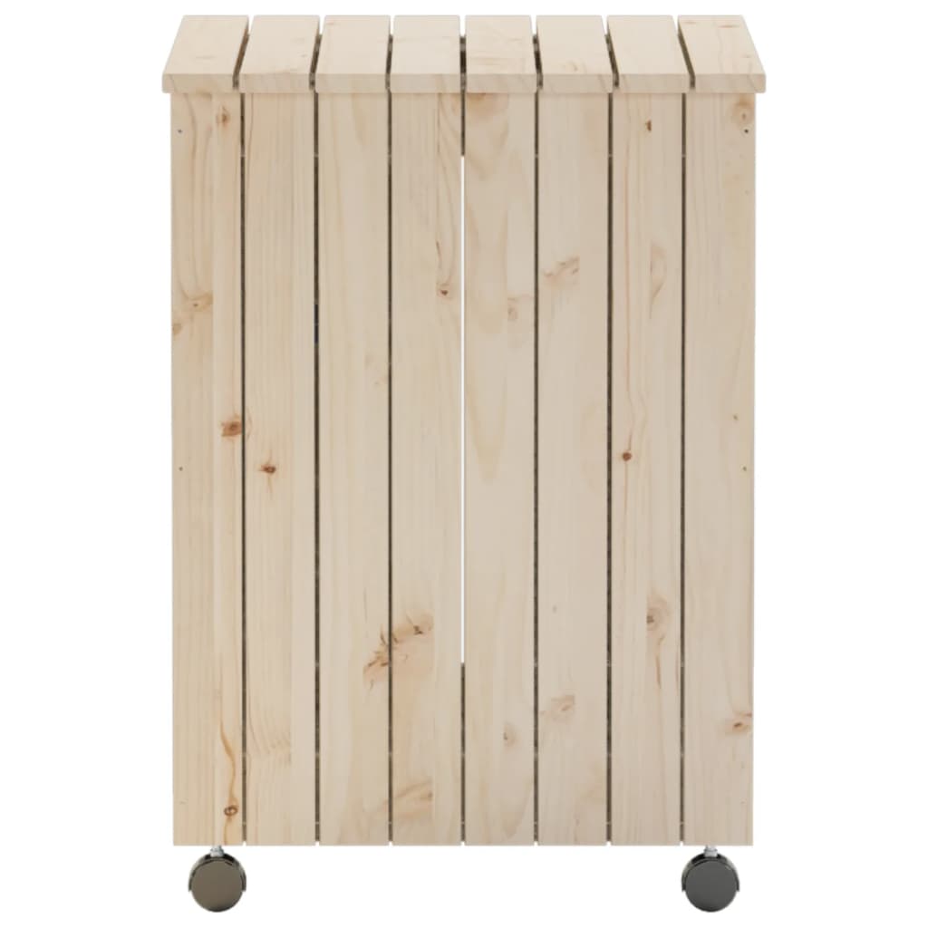 Skittentøyskurv Med Hjul Rana 45X45X64 Cm Heltre Furu