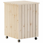 Skittentøyskurv Med Hjul Rana 45X45X64 Cm Heltre Furu