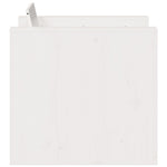 Hagesofa Hvit 79X60X62 Cm Heltre Furu