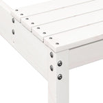 Piknikbord Hvit 110X134X75 Cm Heltre Furu