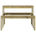 Piknikbord 110X134X75 Cm Impregnert Furu