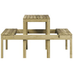 Piknikbord 110X134X75 Cm Impregnert Furu