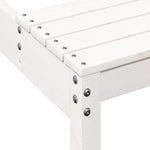 Piknikbord Hvit 160X134X75 Cm Heltre Furu
