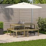 Piknikbord 160X134X75 Cm Impregnert Furu