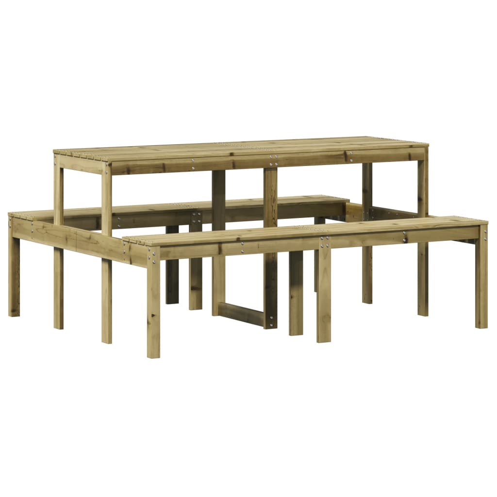 Piknikbord 160X134X75 Cm Impregnert Furu