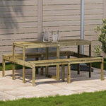 Piknikbord 160X134X75 Cm Impregnert Furu