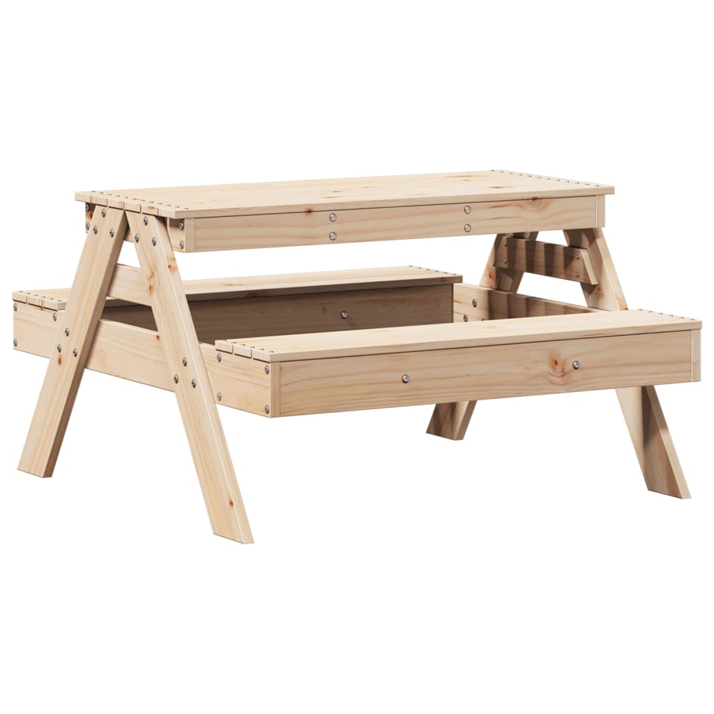 Piknikbord For Barn 88X97X52 Cm Heltre Furu