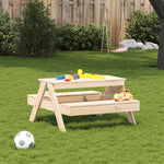 Piknikbord For Barn 88X97X52 Cm Heltre Furu
