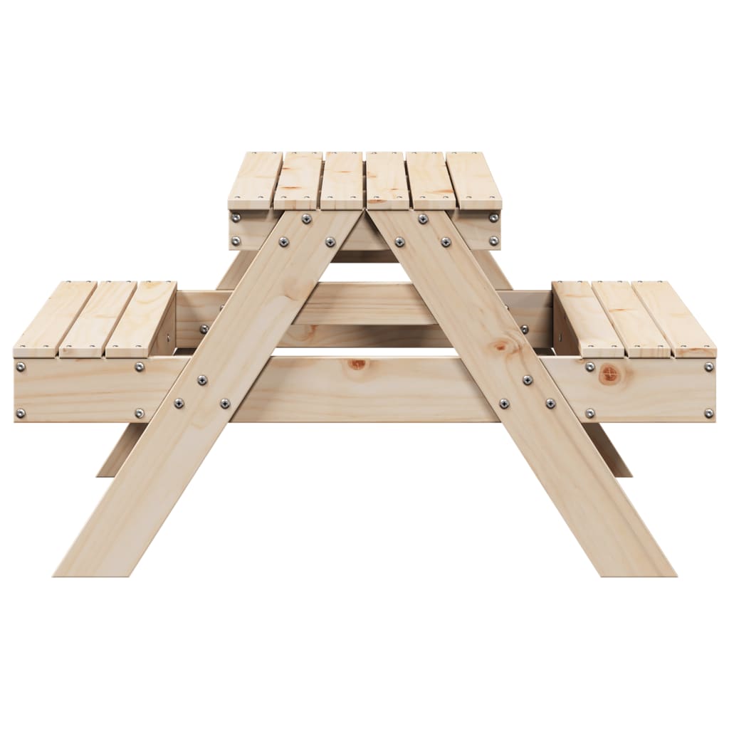 Piknikbord For Barn 88X97X52 Cm Heltre Furu