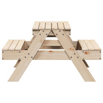 Piknikbord For Barn 88X97X52 Cm Heltre Furu