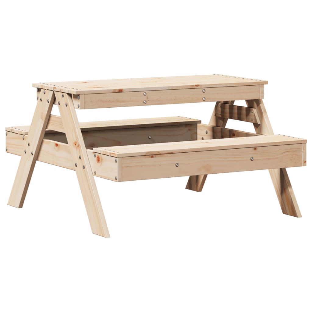 Piknikbord For Barn 88X97X52 Cm Heltre Furu