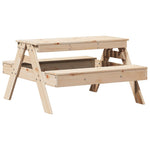 Piknikbord For Barn 88X97X52 Cm Heltre Furu