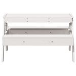 Piknikbord For Barn Hvit 88X97X52 Cm Heltre Furu