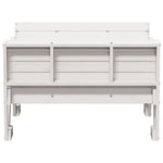 Piknikbord For Barn Hvit 88X122X58 Cm Heltre Furu