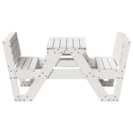 Piknikbord For Barn Hvit 88X122X58 Cm Heltre Furu