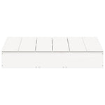 Sandkasse Med Lokk Hvit 111X111X19,5 Cm Heltre Furu