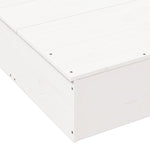 Sandkasse Med Lokk Hvit 111X111X19,5 Cm Heltre Furu