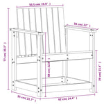 Hagestol 62X56X77 Cm Heltre Douglasgran