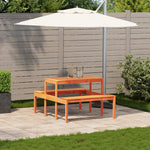 Piknikbord Voksbrun 110X134X75 Cm Heltre Furu