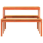 Piknikbord Voksbrun 110X134X75 Cm Heltre Furu