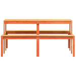Piknikbord Voksbrun 160X134X75 Cm Heltre Furu