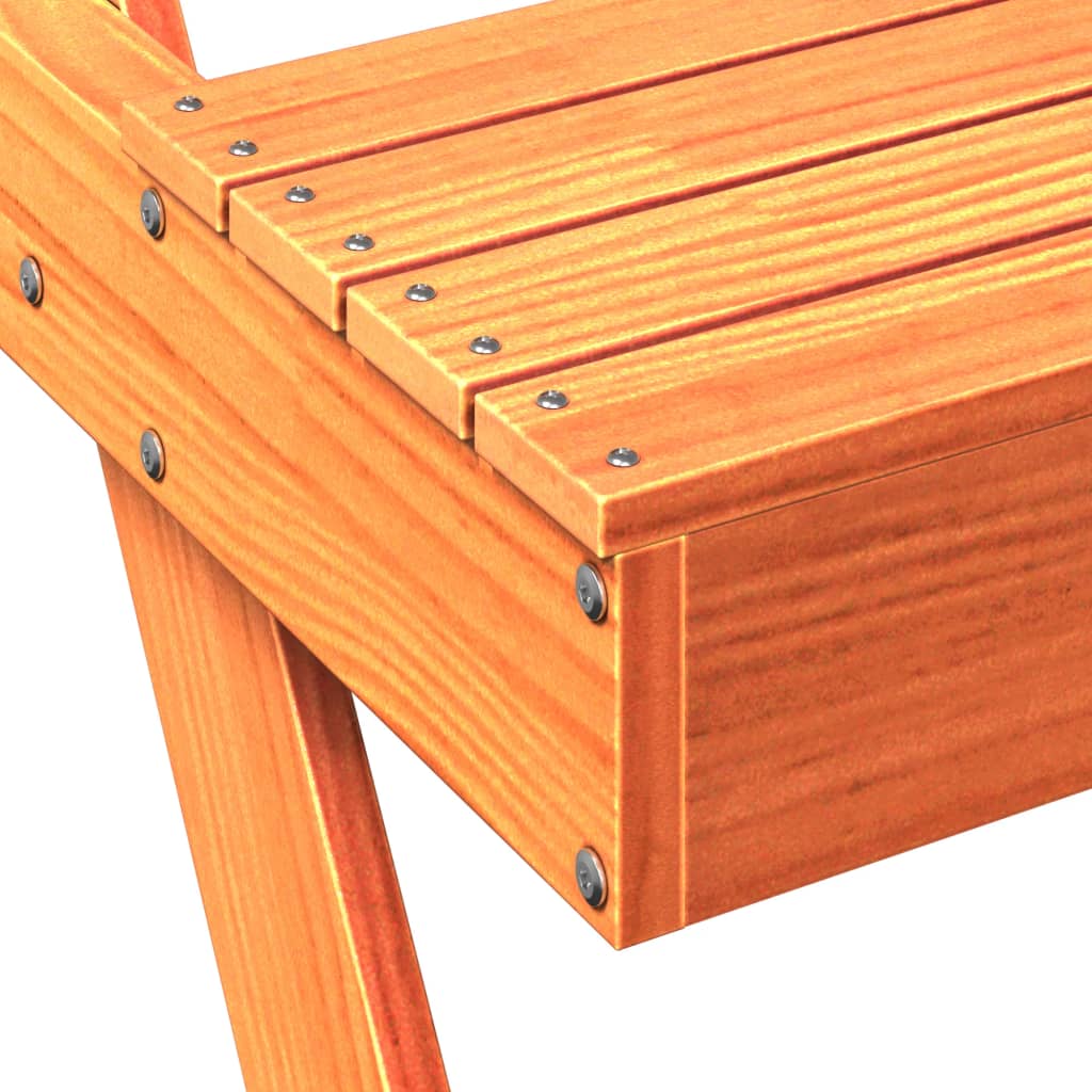 Piknikbord Voksbrun 105X134X75 Cm Heltre Furu