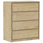 Kommode Sauda Eik 76,5X39X91 Cm Heltre Furu