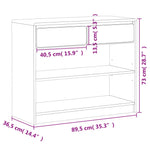 Konsollbord Sauda Eik 89,5X36,5X73 Cm Heltre Furu