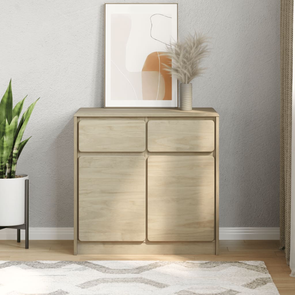 Skjenk Sauda Eik 80X43X75,5 Cm Heltre Furu