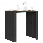 Barbord Med Topp I Akasie Svart 105X80X110 Cm Polyrotting