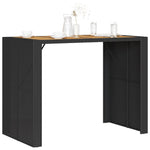 Barbord Med Topp I Akasie Svart 145X80X110 Cm Polyrotting