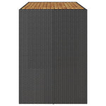 Barbord Med Topp I Akasie Svart 185X80X110 Cm Polyrotting