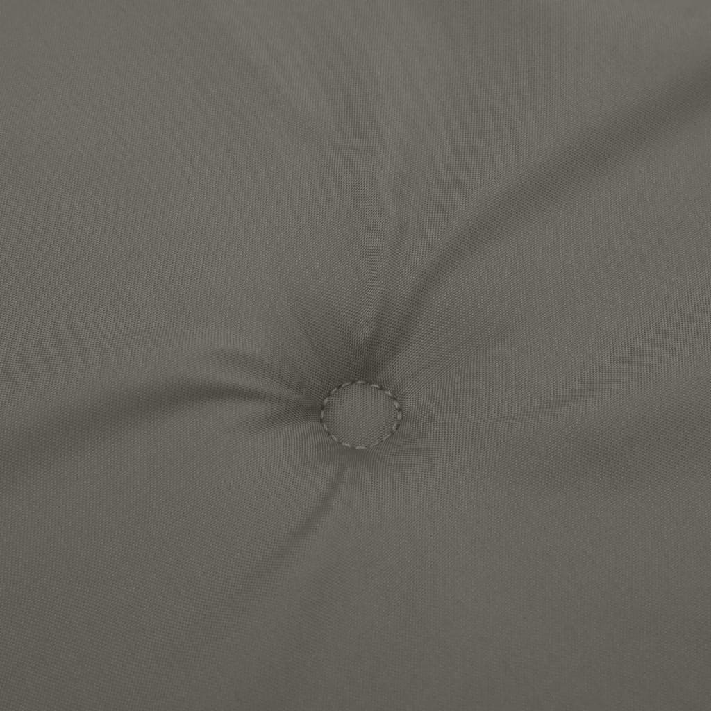 Stolputer Med Høy Rygg 4 Stk Melert Mørkegrå 120X50X4 Cm Stoff