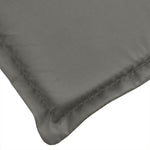 Stolputer Med Høy Rygg 4 Stk Melert Mørkegrå 120X50X4 Cm Stoff