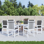 Stolputer Med Lav Rygg 6 Stk Melert Antrasitt 100X50X4 Cm Stoff