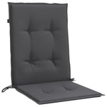 Stolputer Med Lav Rygg 6 Stk Melert Antrasitt 100X50X4 Cm Stoff