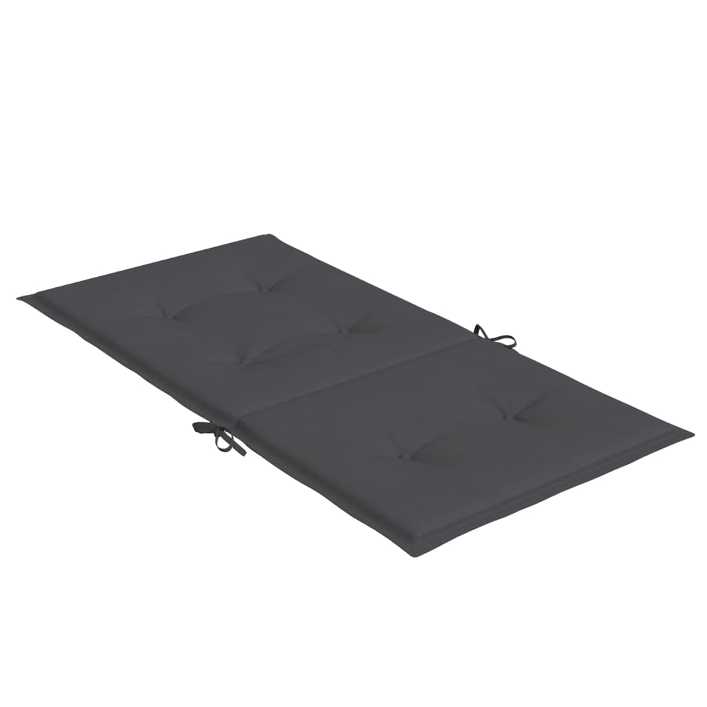 Stolputer Med Lav Rygg 6 Stk Melert Antrasitt 100X50X4 Cm Stoff