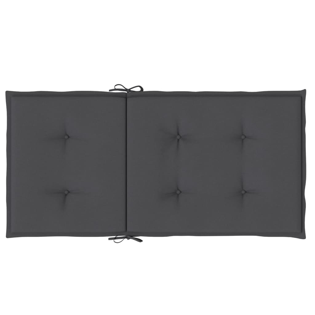 Stolputer Med Lav Rygg 6 Stk Melert Antrasitt 100X50X4 Cm Stoff