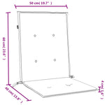 Stolputer Med Lav Rygg 6 Stk Melert Antrasitt 100X50X4 Cm Stoff