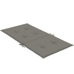 Stolputer Med Lav Rygg 4 Stk Melert Mørkegrå 100X50X4 Cm Stoff