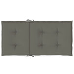 Stolputer Med Lav Rygg 4 Stk Melert Mørkegrå 100X50X4 Cm Stoff